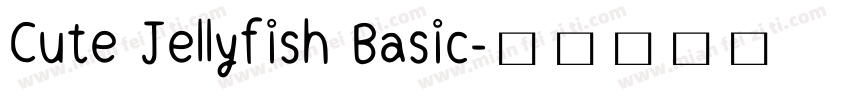 Cute Jellyfish Basic字体转换